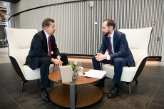 Алексей Миллер и временно исполняющий обязанности Губернатора Тверской области Виталий Королев обсудили актуальные вопросы сотрудничества